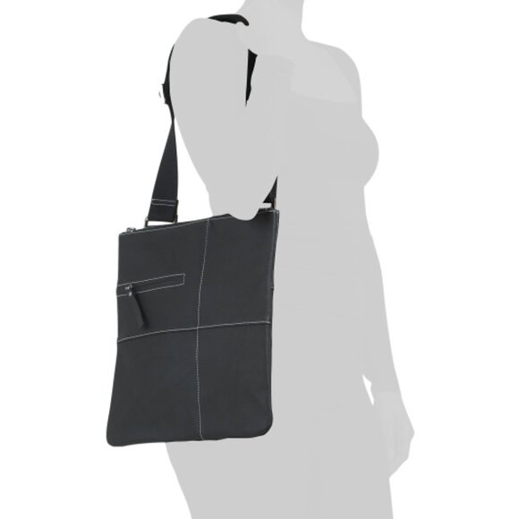 AMERILEATHER Leather Slim Crossbody - Picture 2 of 4